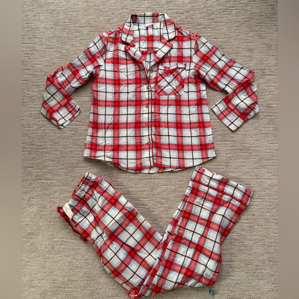 NEW Target 2024 Wondershop Plaid Flannel Pajamas Small